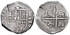 Felipe II / Philip II (1556-1598) Philip II (1556-1598). 4 reales. 1589. Sevilla. (Cal 2008-395 mismo ejemplar (anv.)). (Cal 2019). Ag. 13,61 g. Ex Colección Isabel de Trastámara 26/05/2016, nº 510. C