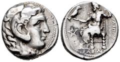 Grecia Antigua / Greek Coins Imperio Macedonio. Filipo III. Tetradracma. 323-317 a.C. Incierta. (Price-P229). Anv.: Cabeza de Heracles a derecha recubierta con piel de león. Rev.: Zeus sentado a izqui