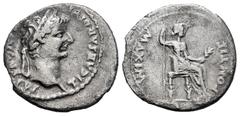 Roman Imperial / Imperio Romano Tiberio. Denario. 36-37 d.C. Lugdunum. (Ric-30). Rev.: PONTIF MAXIM. Livia (como Pax) sentada a la derecha con cetro y rama . Ag. 3,24 g. MBC-. Est...100,00. English: T
