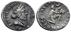 Roman Republican / República Romana Augusto. P. Petronius Turpilianus. Denario. 19 a.C. Roma. (Ffc-304). (Ric-288). (Cal-1080). Anv.: TVRPILIANVS III VIR FERON. Cabeza diademada de Feronia a derecha. 