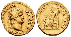 Roman Imperial / Imperio Romano Nerón. Áureo. 65-66 d.C. Roma. (Spink-1930 variante). (Ric-47). (Cal-414). Anv.: IMP NERO CAESAR AVG P P. Cabeza laureada de Nerón a derecha. Rev.: IVPPITER CVSTOS. Júp