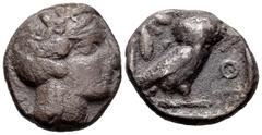 Greek Coins / Grecia Antigua Attica. Atenas. Tetradracma. 480-407 a.C. (Kroll-8). (Dewing-1591-8). (Sng Cop-31). Anv.: Cabeza de Athena con casco a derecha. Rev.: Lechuza a derecha, mirando de frente 