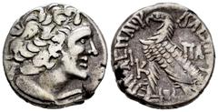 Greek Coins / Grecia Antigua Egipto Ptolemaico. Ptolomeo X. Alexander I. Tetradracma. RY 20 = 95/4 a.C. Alejandría. (Svoronos-1680). (Sng Cop-369). (Dca-68). Anv.: Cabeza de Ptomomeo I diademado y con