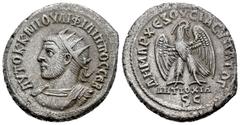 Roman Imperial / Imperio Romano Filipo I. Tetradracma. 244-249 d.C. Antioquía. (Gic-3958 variante). Anv.: Busto radiado y acorazado a izquierda. Rev.: Águila en pie a derecha, alrededor leyenda. Ag. 1