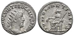 Roman Imperial / Imperio Romano Treboniano Galo. Antoniniano. 252 d.C. Roma. (Spink-9631). (Ric-69). (Seaby-46). Rev.: IVNO MARTIALIS. Juno sentado a izquierda con mazorcas de trigo y cetro transversa