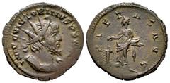 Roman Imperial / Imperio Romano Victorino. Antoniniano. 270-271 d.C. Mainz o Trier. (Spink-11176). (Ric-57). (Ch-90). Rev.: PIETAS AVG. Piedad en pie a izquierda realizando sacrificio sobre altar con 