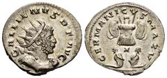 Roman Imperial / Imperio Romano Germanicus. Antoninianus. 257-258 d.C. Cologne. (Spink-10224). (Ric-18). (Seaby-308). Rev.: GERMANICVS MAX V. Two captives set at foot of trophy. Ag. 3,31 g. XF. Est...