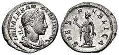 Roman Imperial / Imperio Romano Severus Alexander. Denarius. 231-235 AD. Rome. (Ric-254). (Bmcre-896). (Rsc-546). Anv.: IMP ALEXANDER PIVS AVG, laureate and draped bust right. Rev.: SPES PVBLICA, Spes