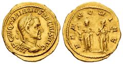 Roman Imperial / Imperio Romano Trajan Decius. Aureus. 250-251 AD. Rome. (Spink-9360). (Ric-21a). Anv.: IMP C M Q TRAIANVS DECIVS AVG. Laureate, draped and armoured bust to right. Rev.: PANNONIAE. The