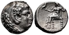 Greek Coins Kingdom of Macedon. Philip III. Tetradracma. 320-316 BC. Susa (Mesopotamia). (Price-208). (Seaby-6784). Anv.: Heracles' head right covered with lion skin. Rev.: Zeus seated left with scept