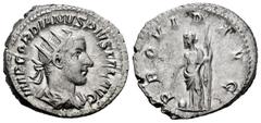 Roman Imperial Gordian III. Antoninianus. 243-244 AD. Rome. (Spink-8654). (Ric-148). (Seaby-296). Rev.: PROVID AVG. Ag. 5,39 g. Almost XF. Est...40,00. SPANISH DESCRIPTION: Gordiano III. Antoniniano. 