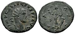 Roman Imperial Allectus. Antoninianus. 393-395 AD. Camulodunum?. (Spink-13822). (Ric-91). Rev.: PAX AVG. Pax standing left, holding branch and vertical sceptre; S-P across fields, C in exergue. 3,54 g