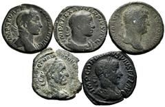 Ancient Coins Ancient Coins. Lot of 5 bronzes from the Roman Empire, Hadrian, Alexander Severus (2), Gordian III and Trajan Decius. TO EXAMINE. Choice F/Almost VF. Est...160,00. SPANISH DESCRIPTION: M