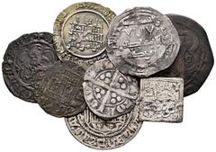 Islamic Coins Islamic Coins. Mixed lot of 8 coins, including 3 from Al Andalus, 2 medieval Castilian coins, 2 maravedis of the Catholic Kings, 1 penny of Edward I of England and another fake cast coin