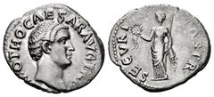 Roman Imperial Otho. Denarius. 69 AD. Rome. (Ric-I 10). (Bmcre-19). (Rsc-15). Anv.: (IMP) OTHO CAESAR AVG TR P, bare head to right . Rev.: SECVRITAS P R, Securitas standing to left, holding wreath and