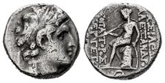 Greek Coins Seleukid Kingdom. Alexander I Balas. Drachm. 151-149 BC. Antioch. (Hgc-9, 887a). (SC-1785, 1c). Anv.: Diademed head right. Rev.: ΒΑΣΙΛΕΩΣ ΑΛΕΞΑΝΔΡΟΥ ΘΕΟΠΑΤΟΡΟΣ ΕΥΕΡΓΕΤΟΥ, Apollo seated lef