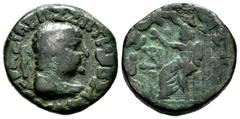 Greek Coins Kings of Bactria. Hermaios Soter. Tetradrachm. 50-5 BC. Posthumous issue struck by Indo-Skythians. (Bopearachchi-20L). (Hgc-12, 308). Anv.: Diademed and draped bust right. Rev.: Zeus seate