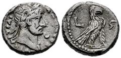 Roman Imperial Hadrian. Tetradrachm. RY 6 = 120-121 AD. Alexandria. (Köln-821). (Dattari (Savio)-1565). (Emmett-834). Anv.: ΑVΤ ΚΑΙ ΤΡΑI ΑΔΡΙΑ СЄB, laureate head right, slight drapery on far shoulder;