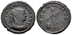 Roman Imperial Tacitus. Antoninianus. 275-276 AD. Siscia. (Ric-123). Anv.: IMP C M CL TACITVS P AVG, radiate and draped bust right. Rev.: ANNONA AVGVSTI, Annona standing left, holding cornucopiae and 