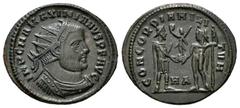 Roman Imperial Maximian. Antoninianus. 286-305 AD. Heraclea. (Ric-14). Rev.: CONCORDIA MILITVM. Ae. 3,12 g. Choice VF. Est...40,00. SPANISH DESCRIPTION: Maximiano. Antoniniano. 286-305 d.C. Heraclea. 