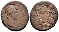 Roman Imperial Augustus. Seleucis and Pieria. AE 25. 27 BC -14 AD. Antioch. (RPC-4100). (McAlee-190). Rev.: AVGVSTVS within wreath. Ae. 13,10 g. Choice F. Est...60,00. SPANISH DESCRIPTION: Augusto. Se