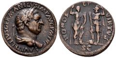 Roman Imperial Vitellius. Paduan sestertius. Century XIII. Rev.: HONOS ET VIRTVS. Ae. 21,04 g. Choice VF. Est...100,00. SPANISH DESCRIPTION: Vitelio. Sestercio Paduano. s. XIII. Rev.: HONOS ET VIRTVS.
