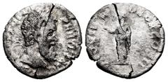 Roman Imperial Pertinax. Denarius. 193 AD. Rome. (Ric-10a). (Rsc-40). Anv.: IMP CAES P HELV PERTIN AVG, laureate head right. Rev.: PROVID DEOR COS II, Providentia standing left, raising hands toward s