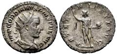 Roman Imperial Gordian III. Antoninianus. 240-243 AD. Rome. (Ric-83). Anv.: IMP GORDIANVS PIVS FEL AVG, radiate, draped and cuirassed bust of Gordian III right. Rev.: AETERNITATI AVG, Sol, radiate, st