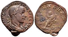Roman Imperial Gordian III. Sestertius. 238-244 AD. Rome. (Ric-331). (Ch-99). Rev.: F(OR)TVNA REDVX SC. Ae. 19,68 g. VF/Choice F. Est...75,00. SPANISH DESCRIPTION: Gordiano III. Sestercio. 238-244 d.C
