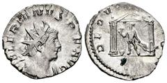 Roman Imperial Valerian I. Antoninianus. 253-260 AD. Colonia Agrippinensis. (Ric-5). (Rsc-50c). Anv.: VALERIANVS P F AVG, radiate and draped bust right. Rev.: DEO V(OLCAN)O, Vulcan standing left holdi