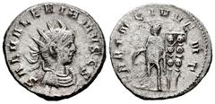 Roman Imperial Saloninus. Antoninianus. 258-260 AD. Milano. (Spink-10770). (Ric-10). (Seaby-61). Rev.: PRINC IVVENT, prince standing facing in military attire, head left, with scepter in right hand an