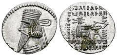 Greek Coins Kingdom of Parthia. Pakoros I. Drachm. 78-120 BC. Ekbatana. (Sellwood-78.4). (Shore-413). (Sunrise-439). Anv.: Diademed head to left, with long beard. Rev.: Archer (Arsakes I) seated to ri