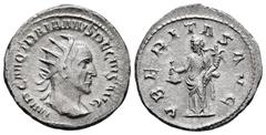 Roman Imperial Trajan Decius. Antoninianus. 249-251 AD. Rome. (Ric-28b). (Rsc-105). Anv.: IMP C M Q TRAIANVS DECIVS AVG, radiate and draped bust right. Rev.: VBERITAS AVG, Uberitas standing left, hold