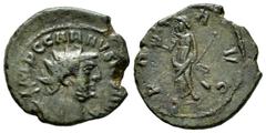 Roman Imperial Carausius. Antoninianus. 287-293 AD. London. (Ric-895). (Webb-996). Anv.: IMP CARAVSIVS P F AVG, radiate, draped and cuirassed bust right. Rev.: PA-X A-VG, Pax standing left, holding ol