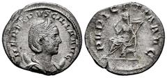 Roman Imperial Herennia Etruscilla. Antoninianus. 250 AD. Rome. (Ric-IV 59b). (Rsc-19). Anv.: PVDICITIA AVG, Pudicitia seated to left, drawing veil from face and holding sceptre . Rev.: HER ETRVSCILLA