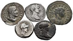 Large Lots Lot of 5 coins from the Roman Empire. Containing Denarius Cipia, Trajan (2), Maximinus I and Antoninianus de Tacitus. Ag / Ae. TO EXAMINE. Choice F/VF. Est...160,00. SPANISH DESCRIPTION: Lo