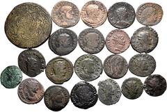 Large Lots Lot of 2 coins from the Roman Empire. Variety of mints and emperors such as: Augustus (Sestertius), Carus, Claudius II, Licinius and Constantine I. Ae. TO EXAMINE. Choice F/VF. Est...100,00
