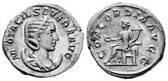 Roman Imperial Otacilia Severa. Antoninianus. 246-248 AD. Rome. (Ric-IV 125c). (Rsc-4). Anv.: M OTACIL SEVERA AVG, diademed and draped bust to right, set on crescent. Rev.: CONCORDIA AVGG, Concordia s