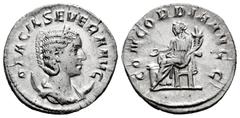 Roman Imperial Otacilia Severa. Antoninianus. 246-248 AD. Rome. (Ric-IV 125c). (Rsc-4). Anv.: M OTACIL SEVERA AVG, diademed and draped bust to right, set on crescent. Rev.: CONCORDIA AVGG, Concordia s