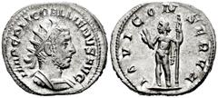 Roman Imperial Valerian I. Antoninianus. 259-260 AD. (Spink-Unlisted). (Ric-92). (Seaby-83). Rev.: IOVI CONSERVA. Jupiter standing left, holding thunderbolt in right hand and scepter in left. Ag. 3,78