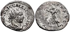 Roman Imperial Gallienus. Antoninianus. 253-268 AD. Antioch. (Ric-299 Viminacium). Anv.: IMP C P LIC GALLIENVS AVG, Laureate and draped bust right. Rev.: VIC(TO)RIA AVG, Victory advancing left, holdin