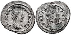 Roman Imperial Saloninus. Antoninianus. 256 AD. Samosata. (Ric-V 1 36 var. (Bust Type)). (Rsc-95a var.). Anv.: SALON VALERIANVS NOB CAES, radiate, draped and cuirassed bust to right. Rev.: SPES PVBLIC