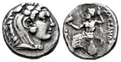 Greek Coins Kingdom of Macedon. Alexander III, "The Great". Drachm. 336-323 BC. Lampsakos. (Gc-6731 similar). Ag. 4,21 g. Welding on reverse. VF/Almost VF. Est...25,00. Spanish Description: Reino de M