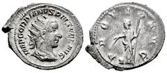 Roman Imperial Gordian III. Antoninianus. 243-244 AD. Rome. (Spink-8654). (Ric-148). (Seaby-296). Rev.: PROVID AVG. Ag. 4,44 g. Almost XF/VF. Est...40,00. Spanish Description: Gordiano III. Antoninian
