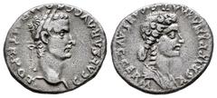 Roman Imperial Caligula (Gaius) and Agrippina. Denarius. 37-41 AD. Lugdunum. 2ª emisión. (Ric-14 (Rome mint)). (Rsc-2). Anv.: C CAESAR AVG GERM P M TR POT. Laureate head of Gaius (Caligula) right. Rev