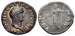 Roman Imperial Otho. Denarius. 69 AD. Rome. (Ric-19). (Rsc-9). Anv.: IMP OTHO CAESAR AVG TR P, bare head right. Rev.: PONT MAX, Aequitas, draped, standing left, holding scales in right hand and sceptr