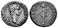 Roman Imperial Nerva. Denarius. 98 AD. Rome. (Ric-42). (Rsc-86). Anv.: IMP NERVA CAES AVG GERM PM TR P II, laureate head right. Rev.: IMP II COS IIII P P, Fortuna standing left, holding rudder and cor