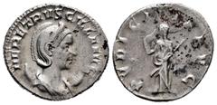 Roman Imperial Herennia Etruscilla. Antoninianus. 249-251 AD. Rome. (Ric-IV 58b). (Rsc-17). Anv.: HER ETRVSCILLA AVG, diademed and draped bust to right, set on crescent. Rev.: PVDICITIA AVG, Pudicitia