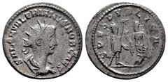 Roman Imperial Saloninus. Antoninianus. 256 d.C. Samosata. (Ric-V 1 36 Antioquía). (Mir-1696). (Rsc-92 Antioquía). Anv.: SALON VALERIANVS NOB CAES, radiate, draped and cuirassed bust to right. Rev.: S