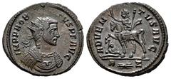 Roman Imperial Probus. Antoninianus. 278-280 d.C. Rome. (Ric-158). Rev.: ADVENTVS AVG. Emperor on horseback marching to the left, holding scepter and raising his hand, captive at the horse's feet. In 